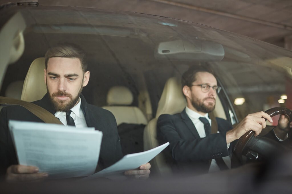 Businessman and driver in the car Solar Gard Surabaya Solar Gard Surabaya